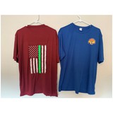 Sportec T-Shirts with screen printed WGWA front logo and Thin Green Line on back – Adult Sizes